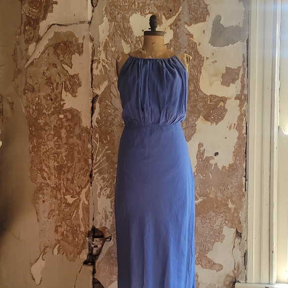 NWT Banana Republic linen blend high neck midi dress XL - Picture 3 of 8